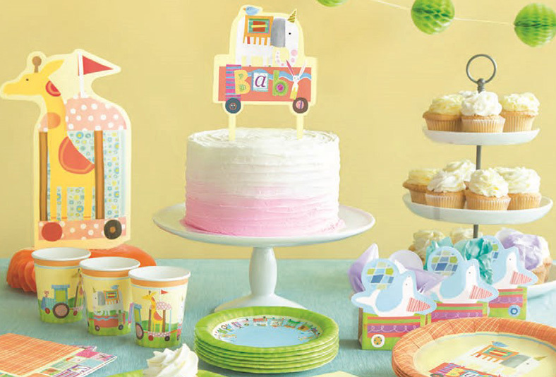 cup cakes décorations idées pour baby shower fête de grossesse